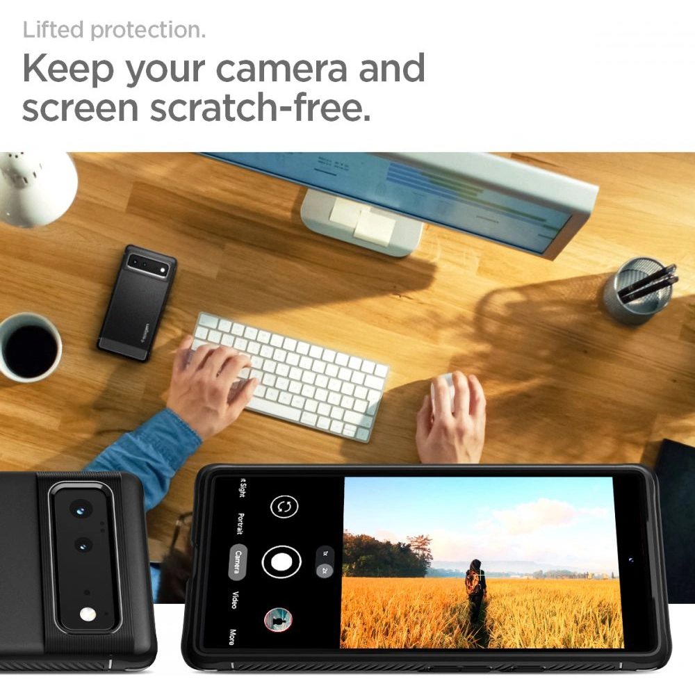 Hurtownia GSM - Etui Spigen Rugged Armor Google Pixel 6 Matná černá - SPN1938BLK - {ean13} - Hurt