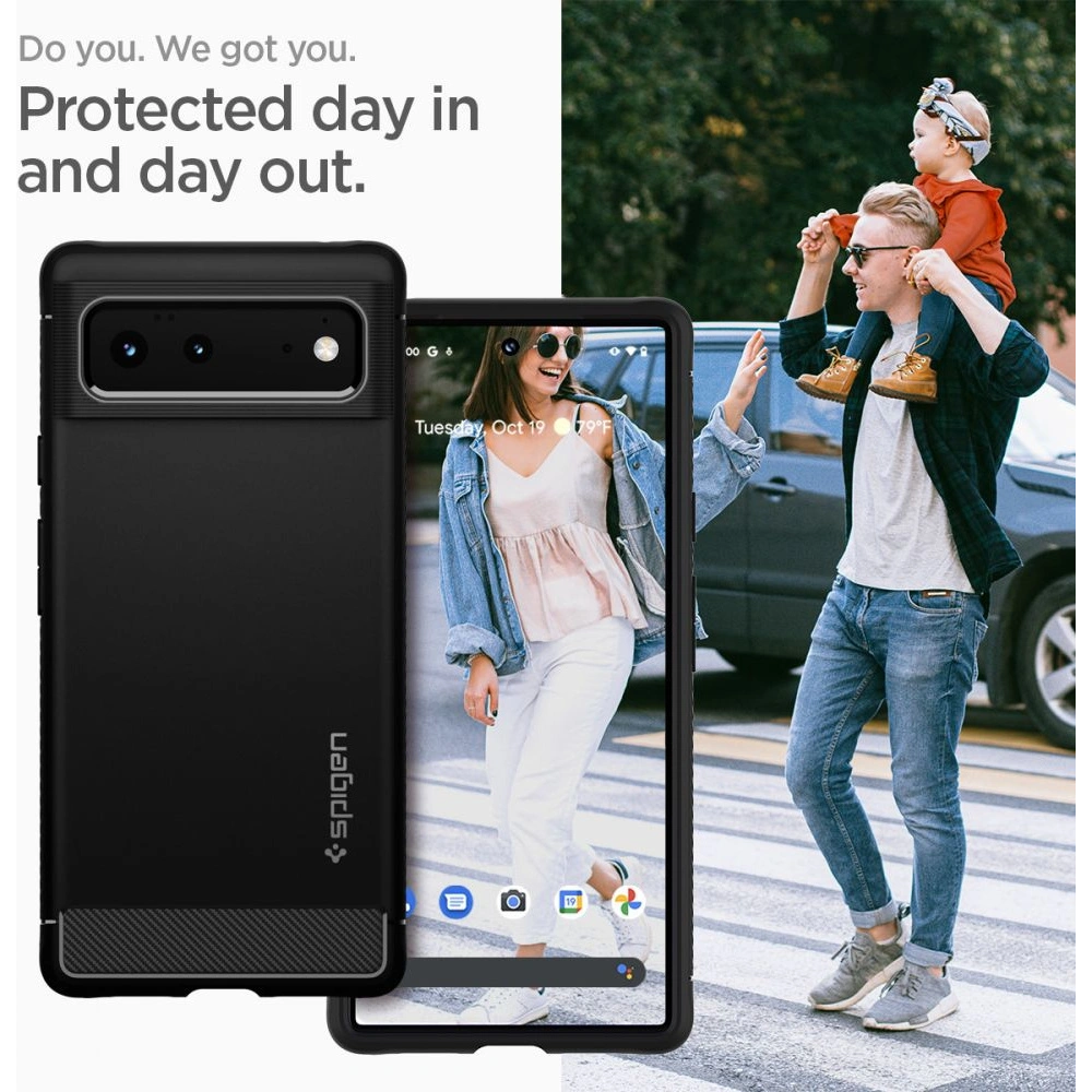 Hurtownia GSM - Etui Spigen Rugged Armor Google Pixel 6 Matte Black - SPN1938BLK - {ean13} - Hurt