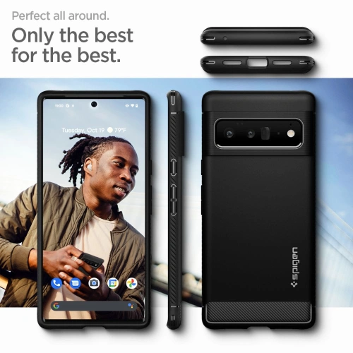 Etui Spigen Rugged Armor Google Pixel 6 Pro Matte Black
