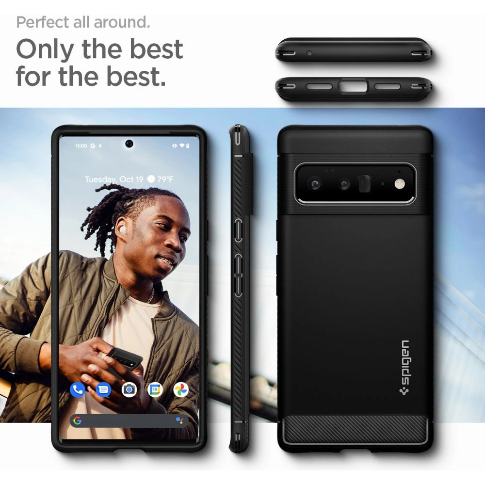 Hurtownia GSM - Etui Spigen Rugged Armor Google Pixel 6 Pro Matná černá - SPN1939BLK - {ean13} - Hurt