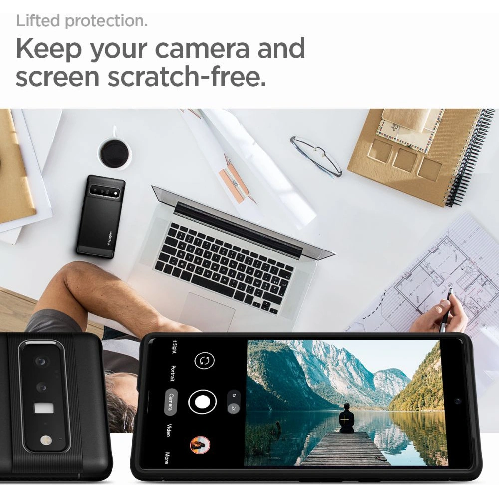 Hurtownia GSM - Etui Spigen Rugged Armor Google Pixel 6 Pro Matná černá - SPN1939BLK - {ean13} - Hurt