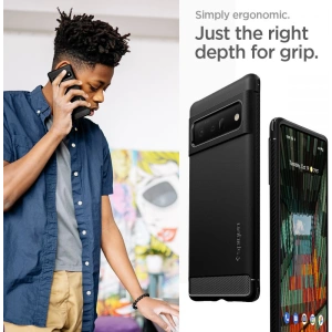 Wholesale Case Spigen Rugged Armor Google Pixel 6 Pro Matte Black - SPN1939BLK - {ean13} - Hurt