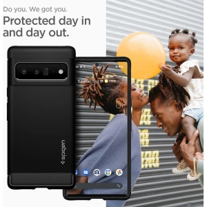 Wholesale Case Spigen Rugged Armor Google Pixel 6 Pro Matte Black - SPN1939BLK - {ean13} - Hurt