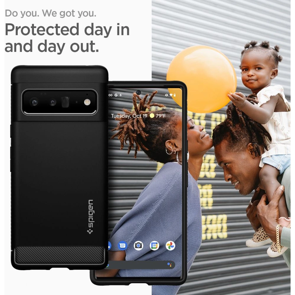 Hurtownia GSM - Etui Spigen Rugged Armor Google Pixel 6 Pro Matná černá - SPN1939BLK - {ean13} - Hurt