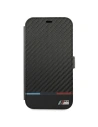 Hurtownia GSM - Etui BMW BMBKP13MPUCARTCBK Apple iPhone 13 černý/black knižní obal M Collection PU Carbon Stripe - BMW226BLK - {ean13} - Hurt