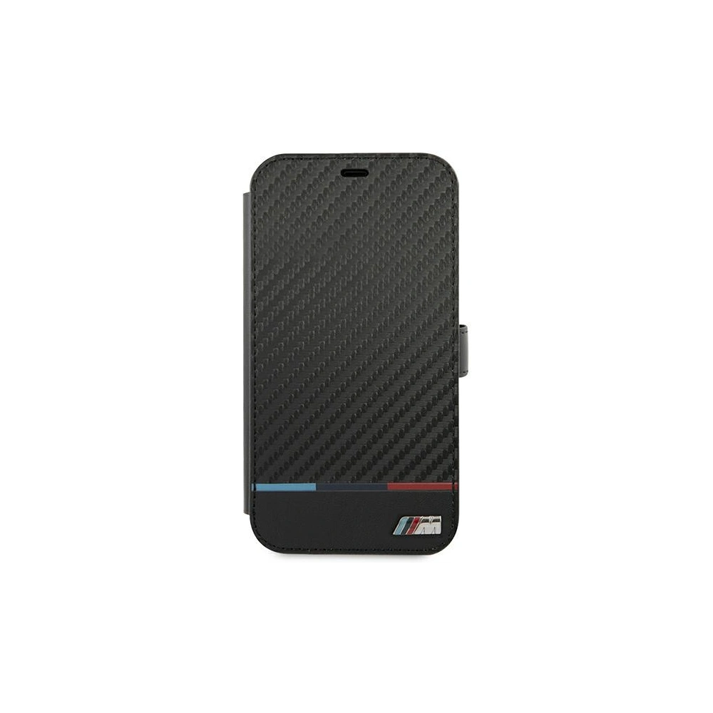Hurtownia GSM - Etui BMW BMBKP13MPUCARTCBK Apple iPhone 13 czarny/black bookcase M Collection PU Carbon Stripe - BMW226BLK - {ean13} - Hurt