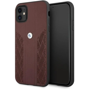 Hurtownia GSM - Etui BMW BMHCN61RSPPR Apple iPhone 11 czerwony/red hardcase Leather Curve Perforate - BMW229RED - {ean13} - Hurt