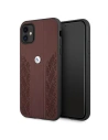 Etui BMW BMHCN61RSPPR Apple iPhone 11 czerwony/red hardcase Leather Curve Perforate