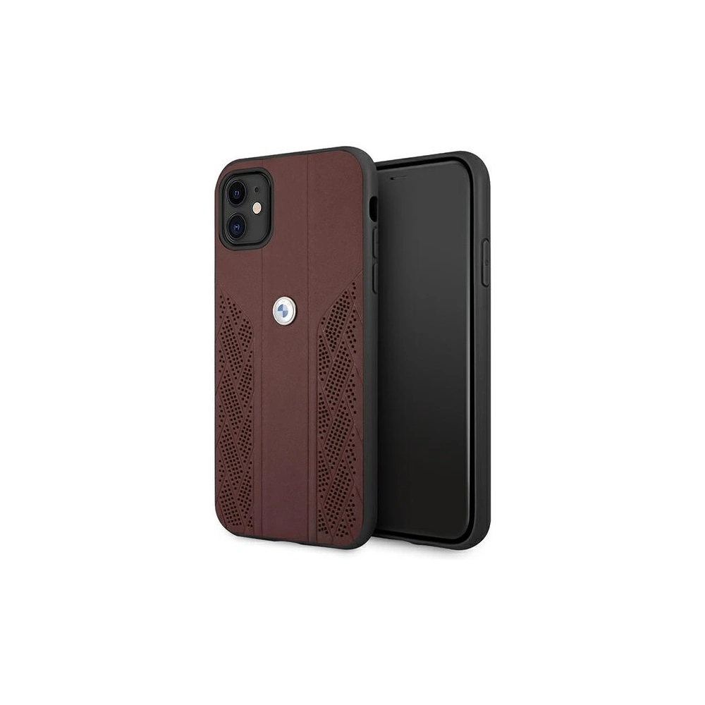 Hurtownia GSM - Etui BMW BMHCN61RSPPR Apple iPhone 11 červený/red hardcase Leather Curve Perforate - BMW229RED - {ean13} - Hurt