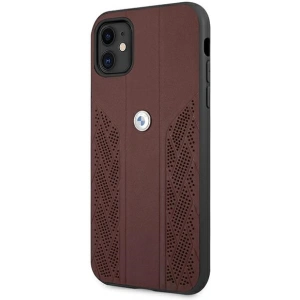 Hurtownia GSM - Etui BMW BMHCN61RSPPR Apple iPhone 11 czerwony/red hardcase Leather Curve Perforate - BMW229RED - {ean13} - Hurt