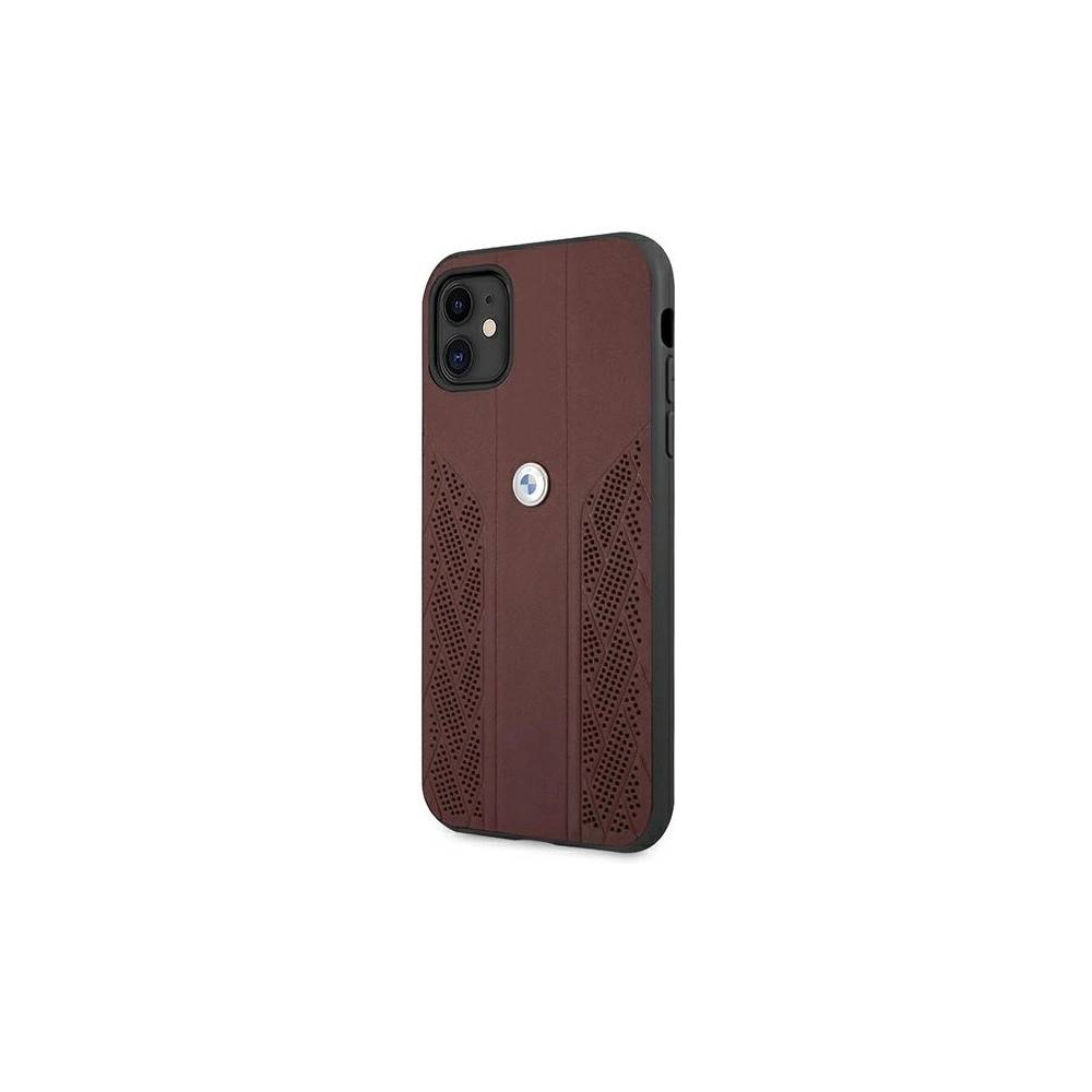 Hurtownia GSM - Etui BMW BMHCN61RSPPR Apple iPhone 11 czerwony/red hardcase Leather Curve Perforate - BMW229RED - {ean13} - Hurt