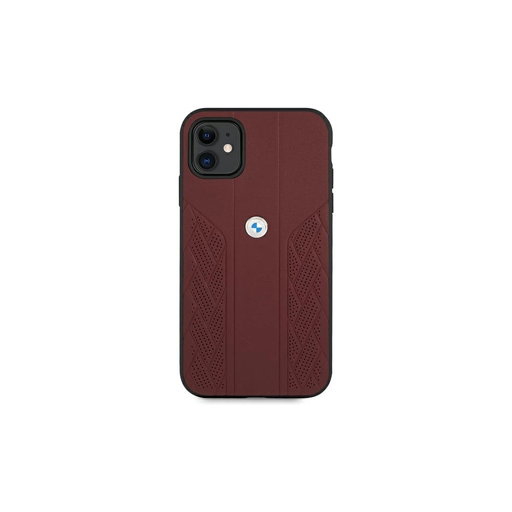 Hurtownia GSM - Etui BMW BMHCN61RSPPR Apple iPhone 11 czerwony/red hardcase Leather Curve Perforate - BMW229RED - {ean13} - Hurt