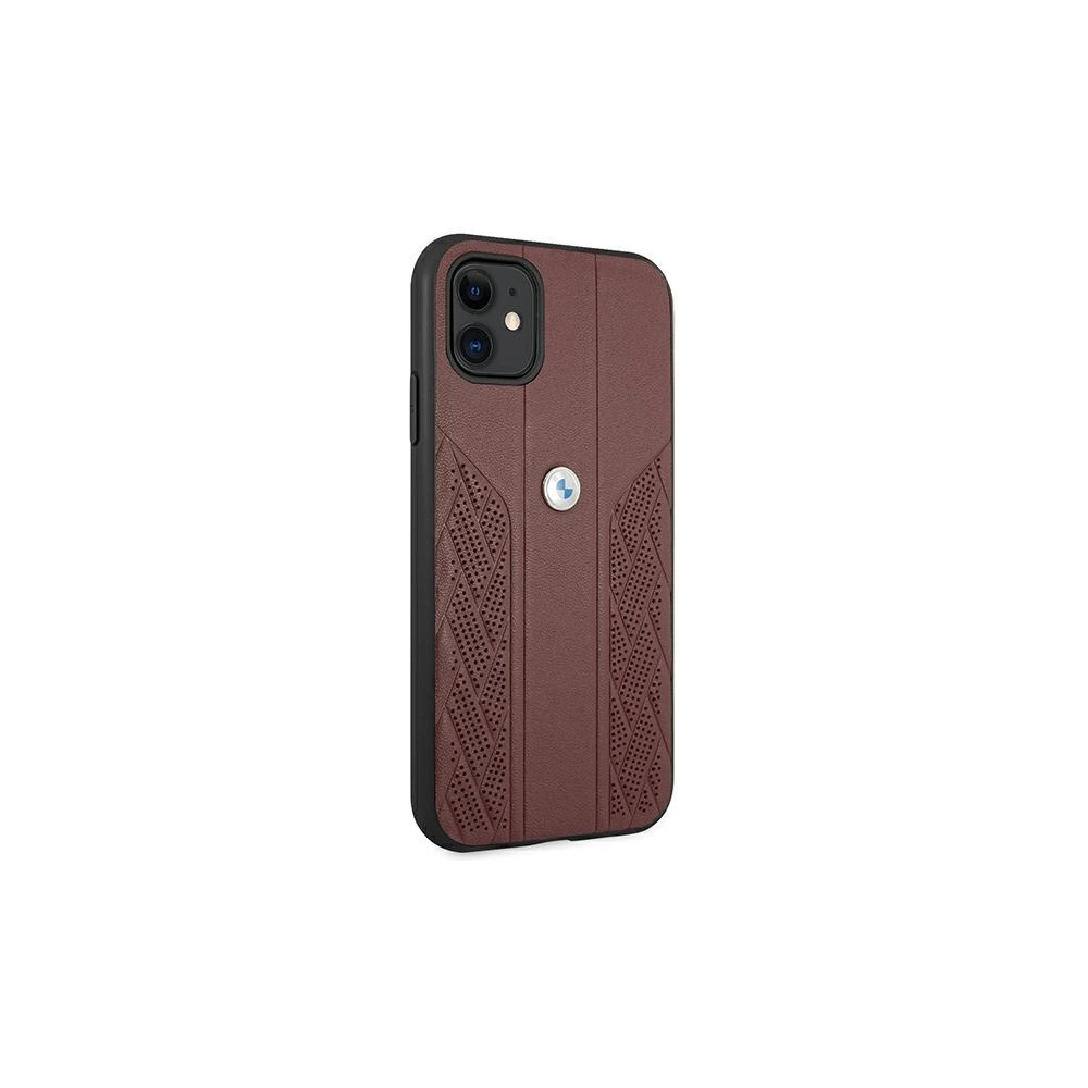 Hurtownia GSM - Etui BMW BMHCN61RSPPR Apple iPhone 11 czerwony/red hardcase Leather Curve Perforate - BMW229RED - {ean13} - Hurt