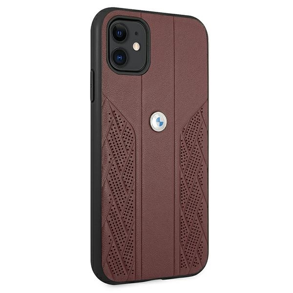 Kryt BMW BMHCN61RSPPR Apple iPhone 11 red hardcase Leather Curve Perforate