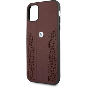 Hurtownia GSM - Etui BMW BMHCN61RSPPR Apple iPhone 11 czerwony/red hardcase Leather Curve Perforate - BMW229RED - {ean13} - Hurt