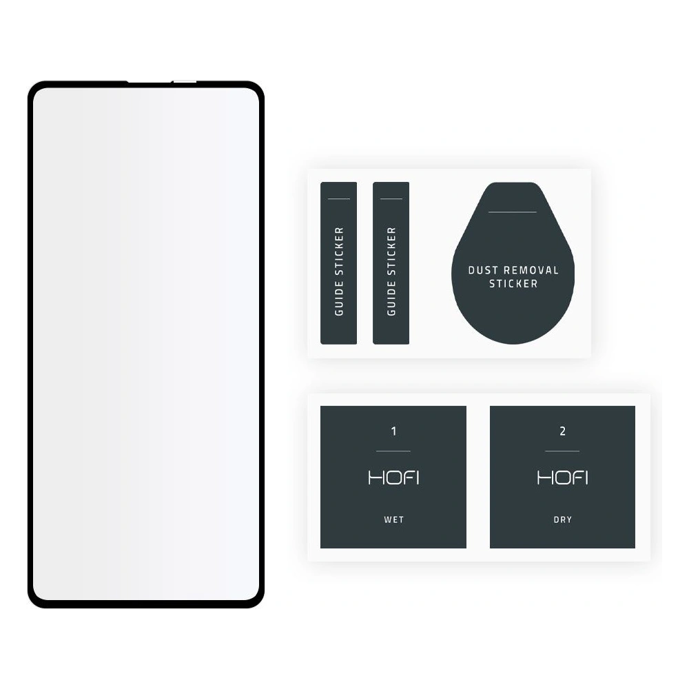 Hurtownia GSM - Tvrzené sklo Hofi Glass Pro+ Realme 8i Black - HOFI159BLK - {ean13} - Hurt