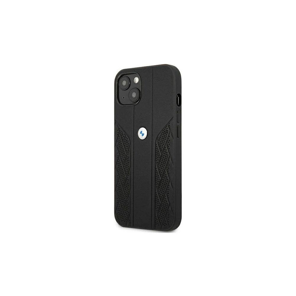 Hurtownia GSM - Etui BMW BMHCP13MRSPPK Apple iPhone 13 czarny/black hardcase Leather Curve Perforate - BMW232BLK - {ean13} - Hurt