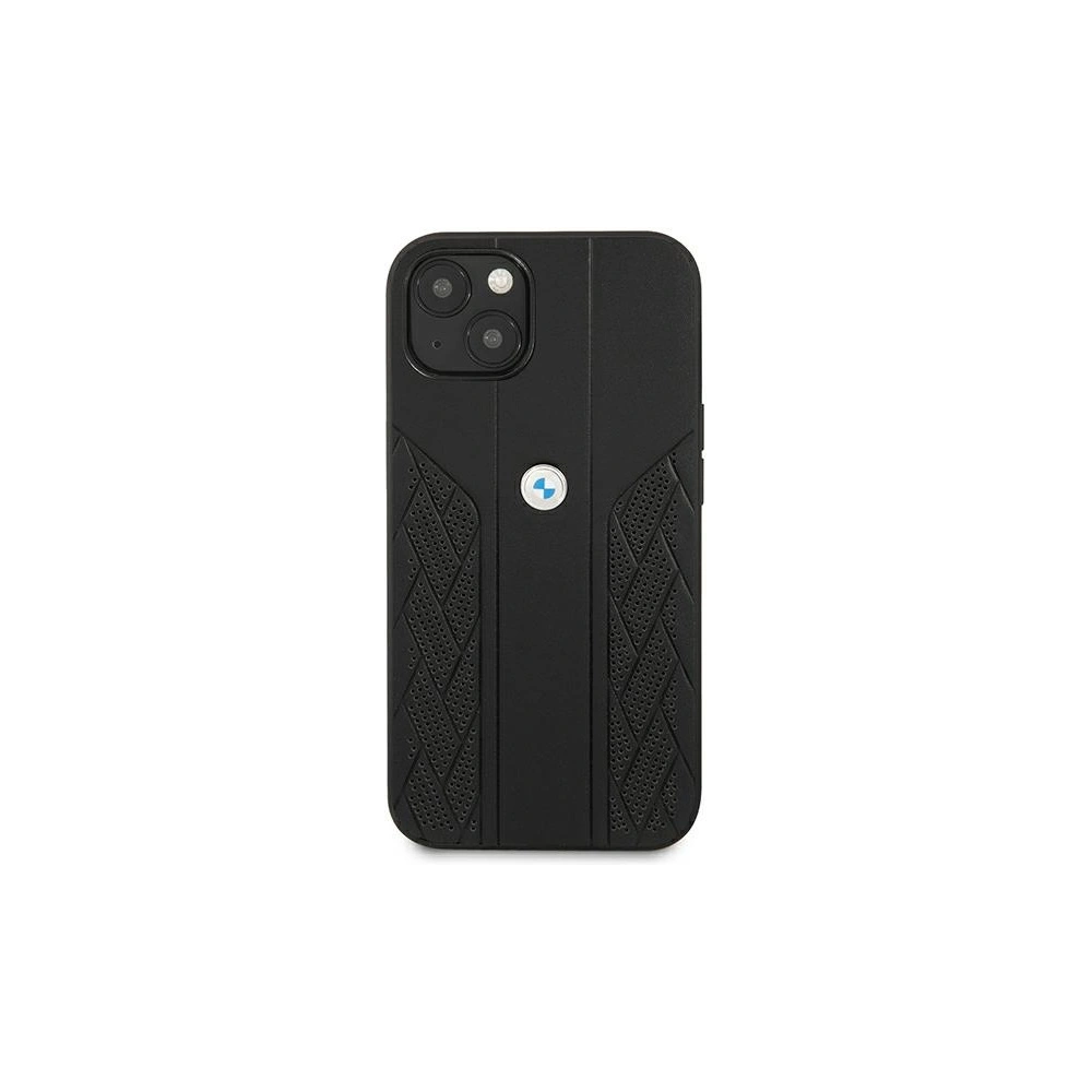 Hurtownia GSM - Etui BMW BMHCP13MRSPPK Apple iPhone 13 czarny/black hardcase Leather Curve Perforate - BMW232BLK - {ean13} - Hurt