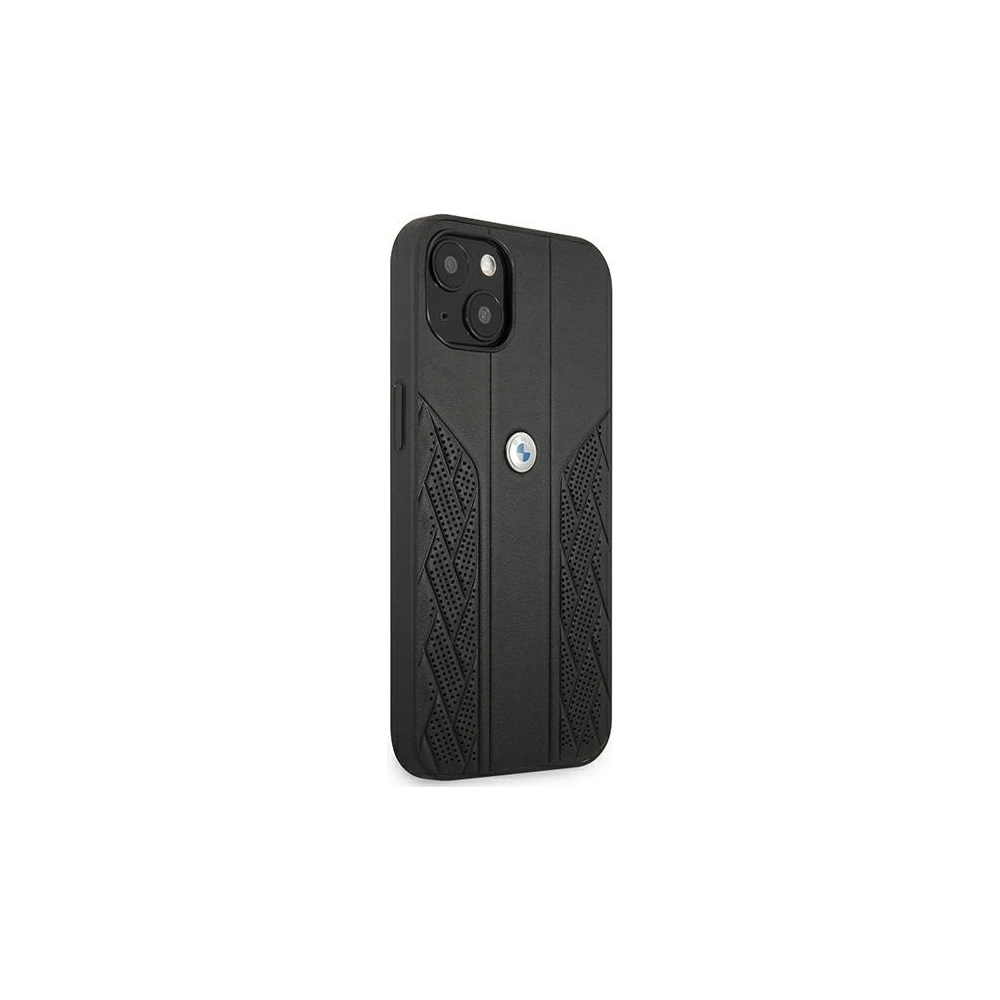 Hurtownia GSM - Etui BMW BMHCP13MRSPPK Apple iPhone 13 czarny/black hardcase Leather Curve Perforate - BMW232BLK - {ean13} - Hurt