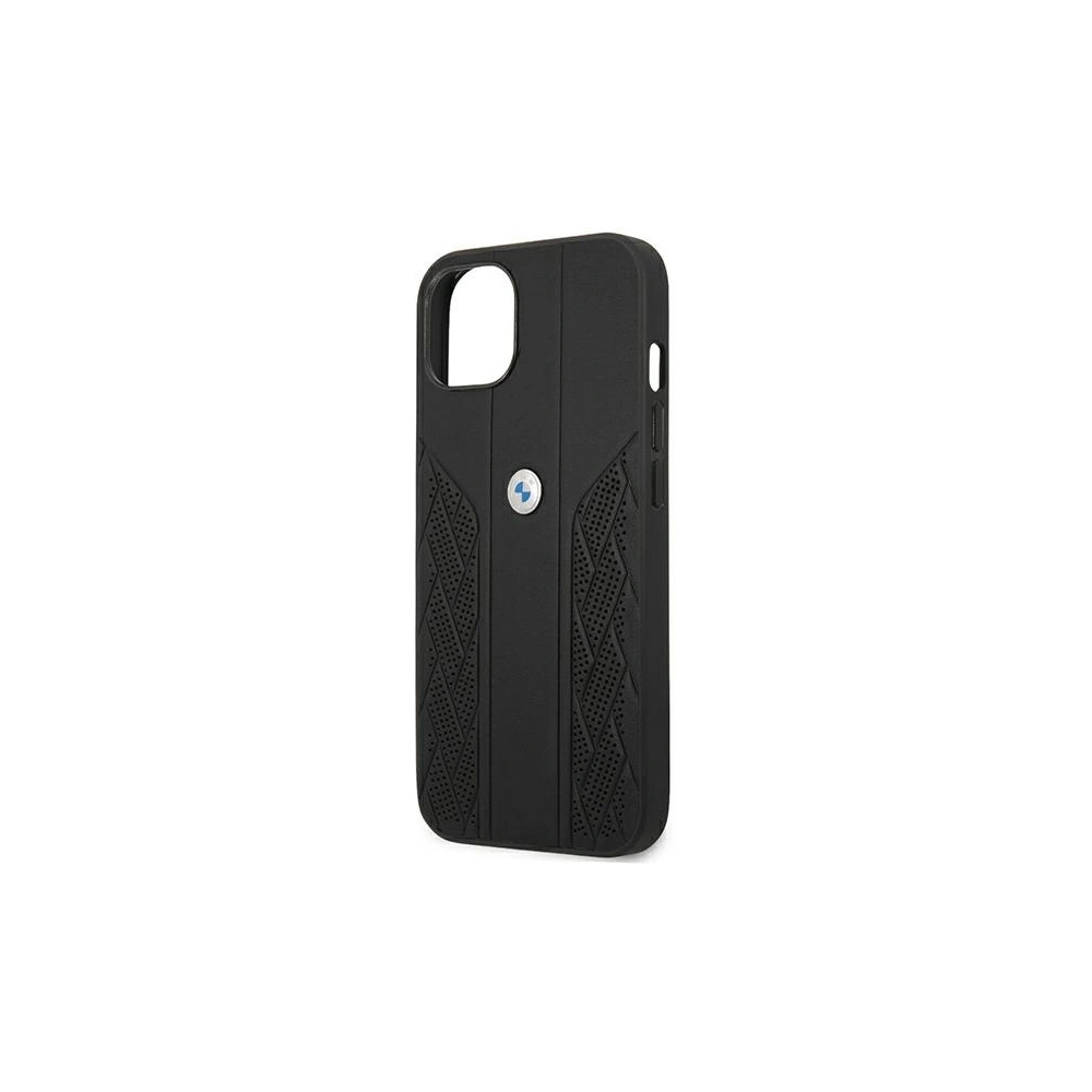 Hurtownia GSM - Etui BMW BMHCP13MRSPPK Apple iPhone 13 czarny/black hardcase Leather Curve Perforate - BMW232BLK - {ean13} - Hurt