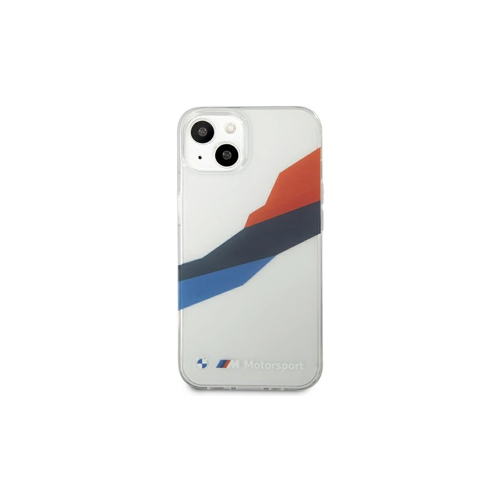 Hurtownia GSM - Etui BMW BMHCP13MSKTGT Apple iPhone 13 průhledný tvrdý kryt Motorsport Tricolor - BMW233CL - {ean13} - Hurt