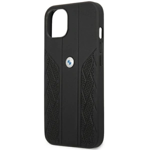 Hurtownia GSM - Case BMW BMHCP13SRSPPK Apple iPhone 13 mini schwarz/hardcase Leather Curve Perforate - BMW234BLK - {ean13} - Hurt