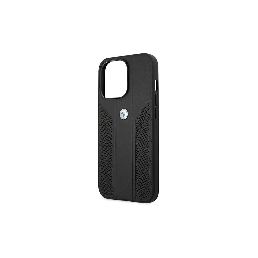 Hurtownia GSM - Etui BMW BMHCP13XRSPPK Apple iPhone 13 Pro Max černý/black hardcase Leather Curve Perforate - BMW236BLK - {ean13} - Hurt