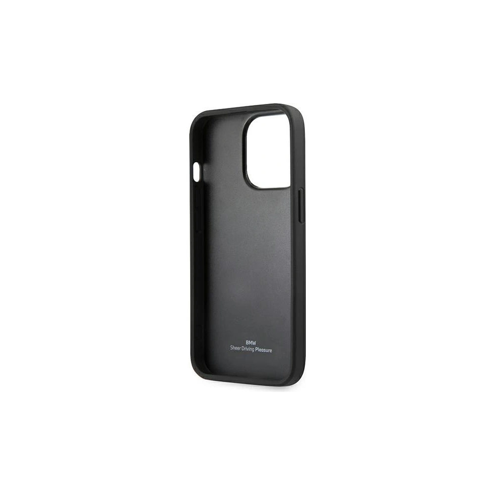 Hurtownia GSM - Etui BMW BMHCP13XRSPPK Apple iPhone 13 Pro Max czarny/black hardcase Leather Curve Perforate - BMW236BLK - {ean13} - Hurt