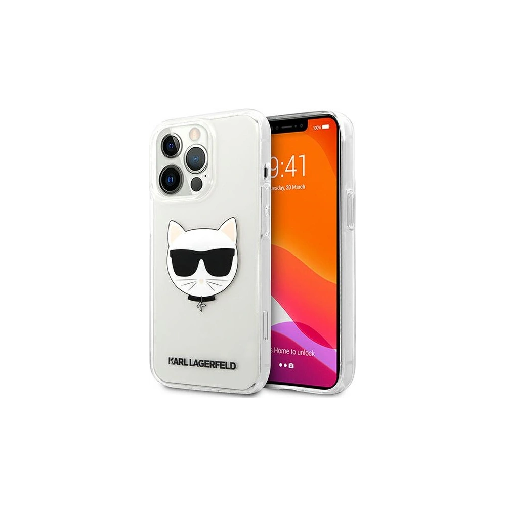 Hurtownia GSM - Etui Karl Lagerfeld KLHCP13LCTR Apple iPhone 13 Pro hardcase transparent Choupette Head - KLD702CL - {ean13} - Hurt