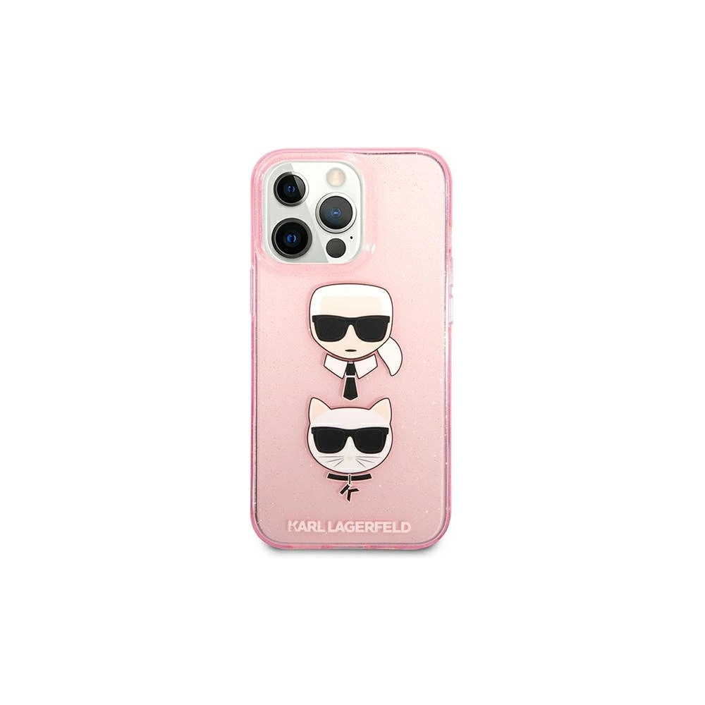 Hurtownia GSM - Case Karl Lagerfeld KLHCP13LKCTUGLP Apple iPhone 13 Pro rosa/pink hardcase Glitter Karl`s & Choupette - KLD705PNK - {ean13} - Hurt