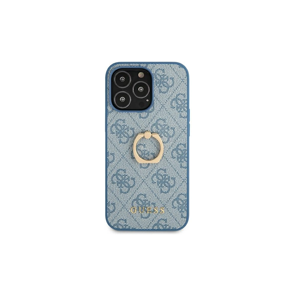 Hurtownia GSM - Case Guess GUHCP13L4GMRBL Apple iPhone 13 Pro blau/hardcase 4G mit Ringständer - GUE1351BLU - {ean13} - Hurt