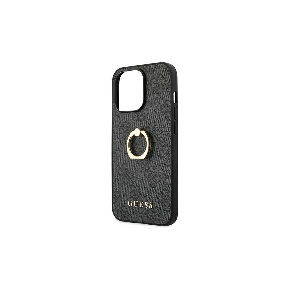 Hurtownia GSM - Case Guess GUHCP13L4GMRGR Apple iPhone 13 Pro grau/grey Hardcase 4G mit Ringständer - GUE1353GRY - {ean13} - Hurt