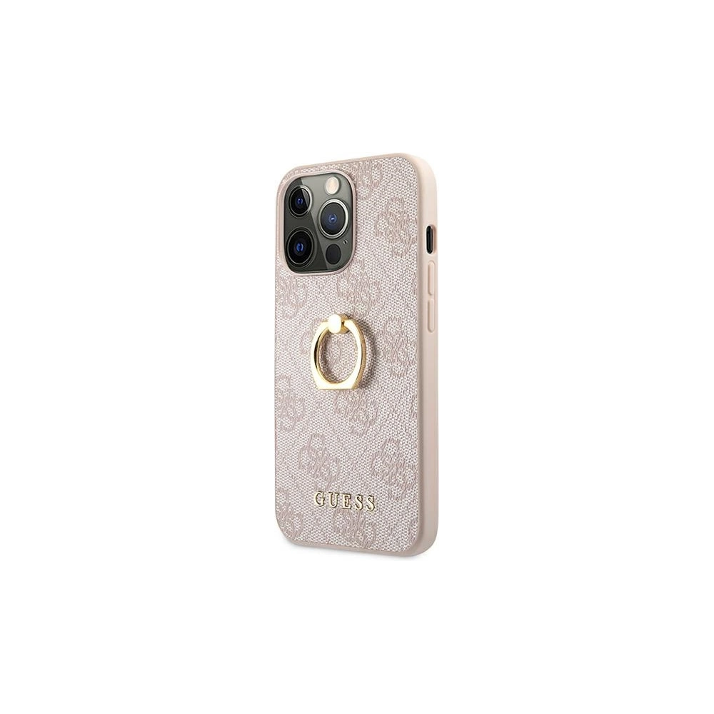 Hurtownia GSM - Etui Guess GUHCP13L4GMRPI Apple iPhone 13 Pro różowy/pink hardcase 4G with ring stand - GUE1354PNK - {ean13} - Hurt