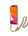 Wholesale Guess GUHCP13LKBCLE Apple iPhone 13 Pro Leopard hardcase Gold Strap - GUE1355 - {ean13} - Hurt