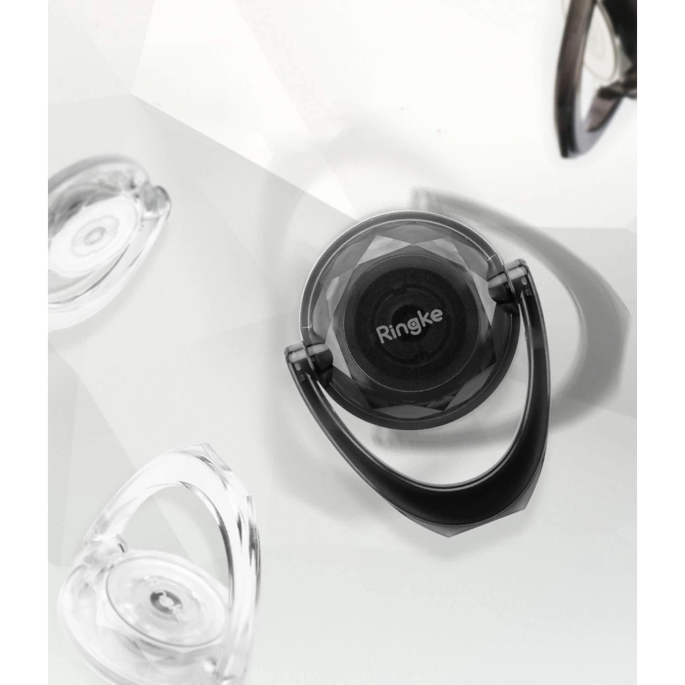 Hurtownia GSM - 2 úchyty Ringke Prism Ring Clear + Smoke Black - RGK826 - {ean13} - Hurt