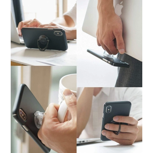 2 uchwyty Ringke Prism Ring Clear + Smoke Black