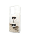 Hurtownia GSM - Etui Karl Lagerfeld KLHCP13LKICGLD Apple iPhone 13 Pro złoty/gold hardcase Liquid Glitter Karl&Choupette Head - KLD708GLD - {ean13} - Hurt