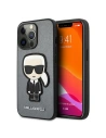 Etui Karl Lagerfeld KLHCP13LOKPG Apple iPhone 13 Pro srebrny/silver hardcase Saffiano Ikonik Karl`s Patch