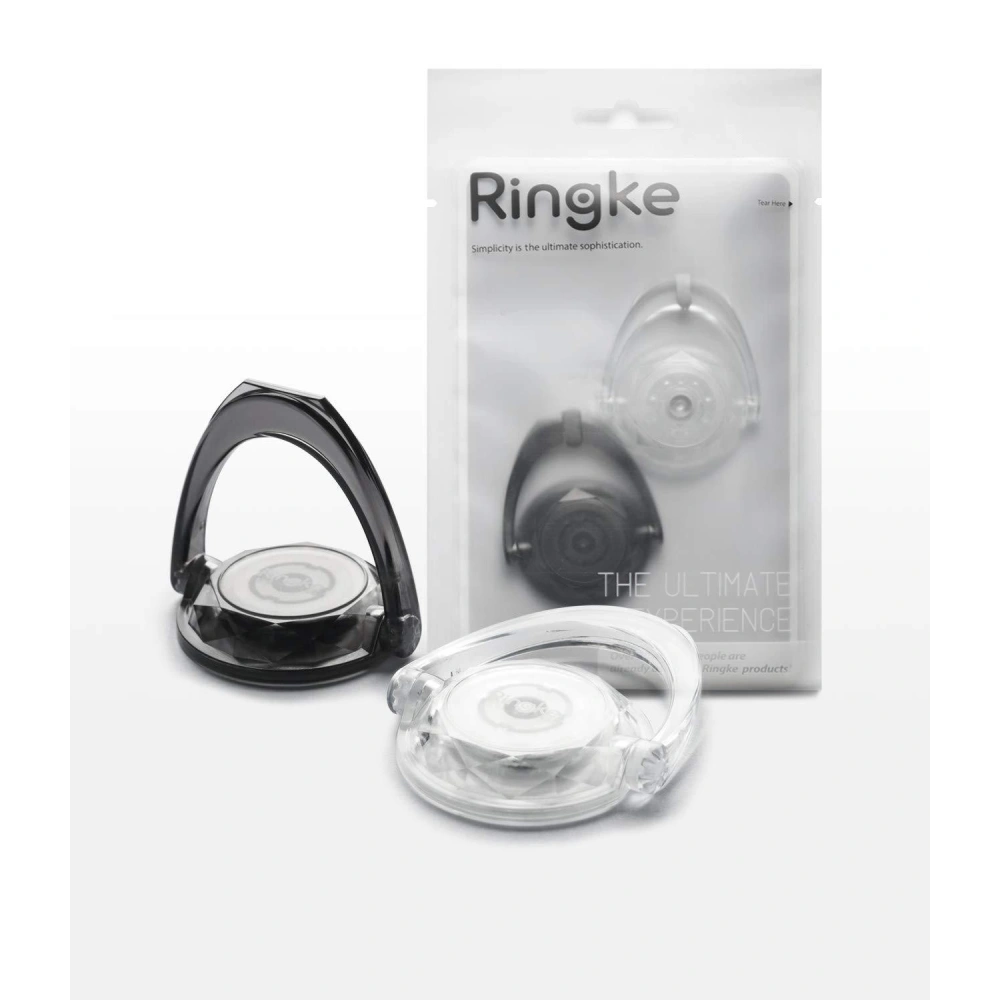 Hurtownia GSM - 2 úchyty Ringke Prism Ring Clear + Smoke Black - RGK826 - {ean13} - Hurt