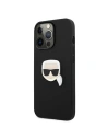 Hurtownia GSM - Etui Karl Lagerfeld KLHCP13LPKMK Apple iPhone 13 Pro černý/black hardcase Kůže Ikonik Karlova hlava Metal - KLD711BLK - {ean13} - Hurt