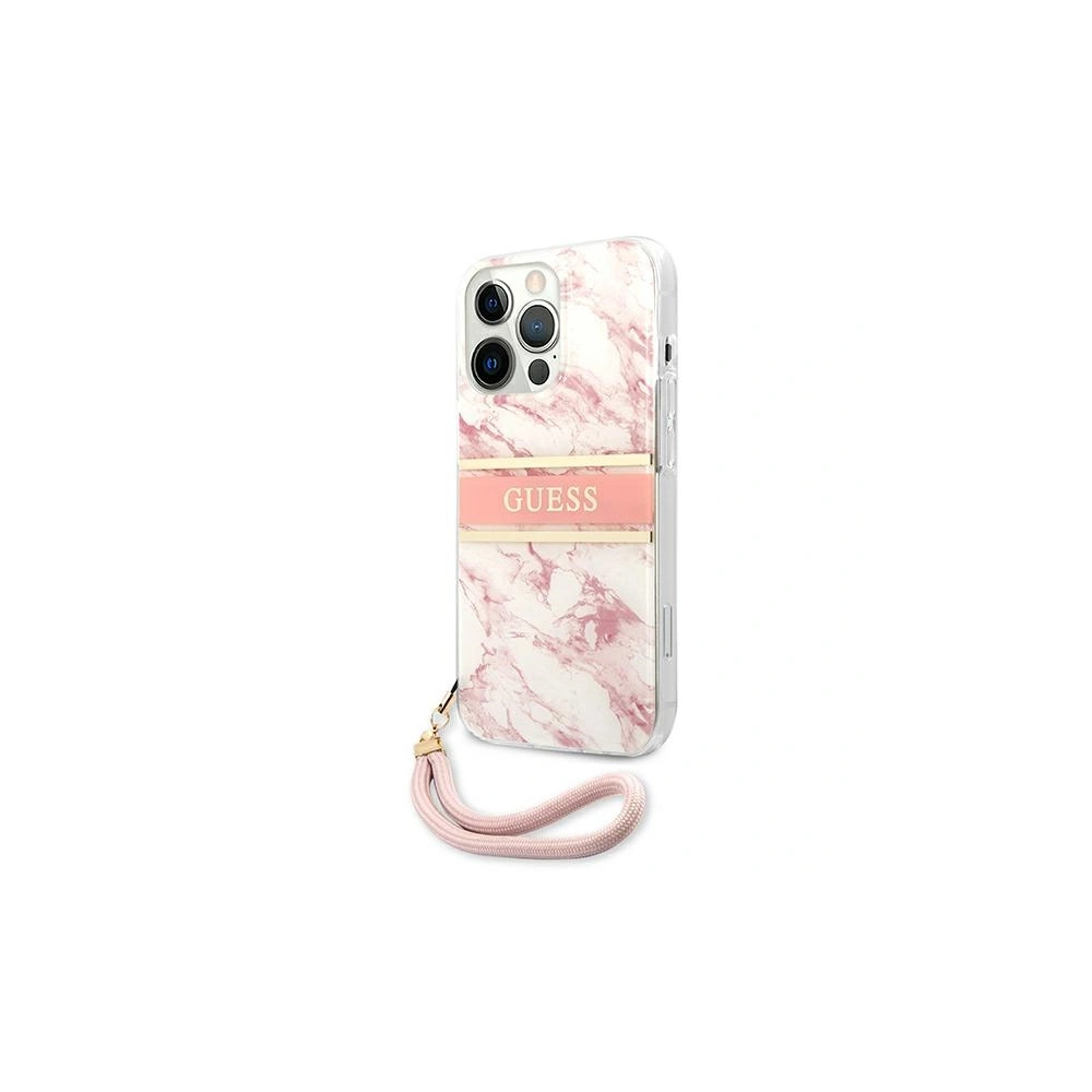 Hurtownia GSM - Etui Guess GUHCP13LKMABPI Apple iPhone 13 Pro różowy/pink hardcase Marble Strap Collection - GUE1357PNK - {ean13} - Hurt