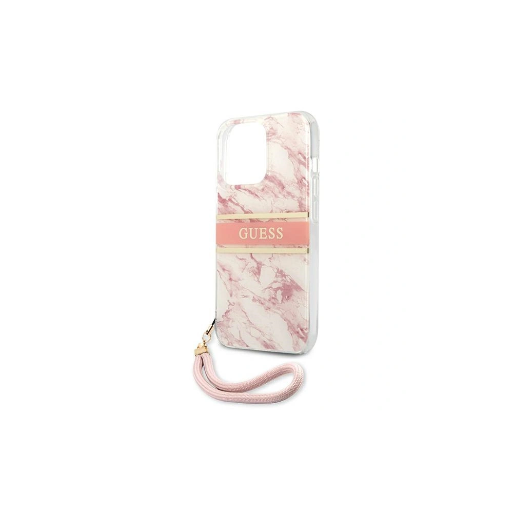 Hurtownia GSM - Etui Guess GUHCP13LKMABPI Apple iPhone 13 Pro różowy/pink hardcase Marble Strap Collection - GUE1357PNK - {ean13} - Hurt