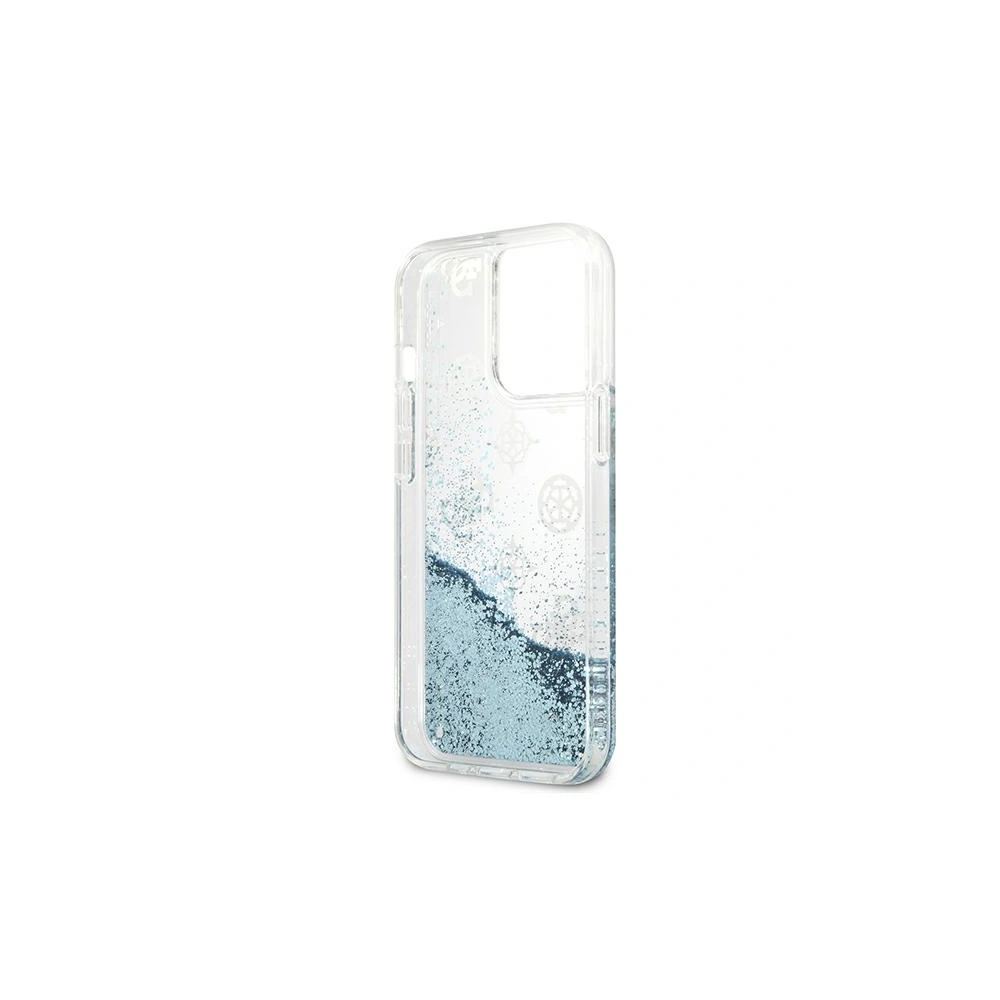 Hurtownia GSM - Etui Guess GUHCP13LLGPEBL Apple iPhone 13 Pro modrý/blue hardcase Peony Liquid Glitter - GUE1358BLU - {ean13} - Hurt