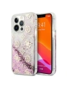 Etui Guess GUHCP13LLGPEPI Apple iPhone 13 Pro różowy/pink hardcase Peony Liquid Glitter