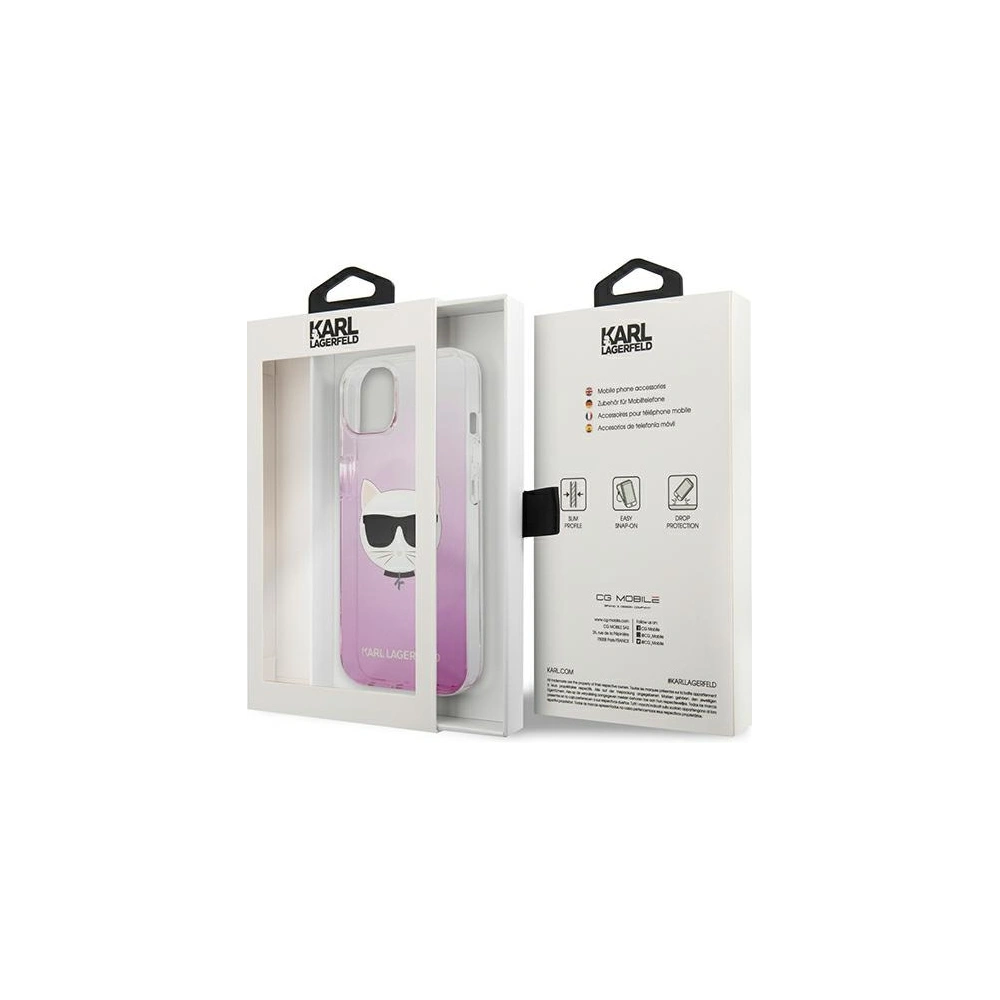 Hurtownia GSM - Case Karl Lagerfeld KLHCP13MCTRP Apple iPhone 13 Hardcase rosa/pink Choupette Head - KLD714PNK - {ean13} - Hurt