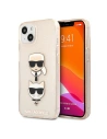 Case Karl Lagerfeld KLHCP13MKCTUGLGO Apple iPhone 13 gold/hartschale Glitter Karl`s & Choupette