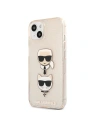 Hurtownia GSM - Case Karl Lagerfeld KLHCP13MKCTUGLGO Apple iPhone 13 gold/hartschale Glitter Karl`s & Choupette - KLD715GLD - {ean13} - Hurt