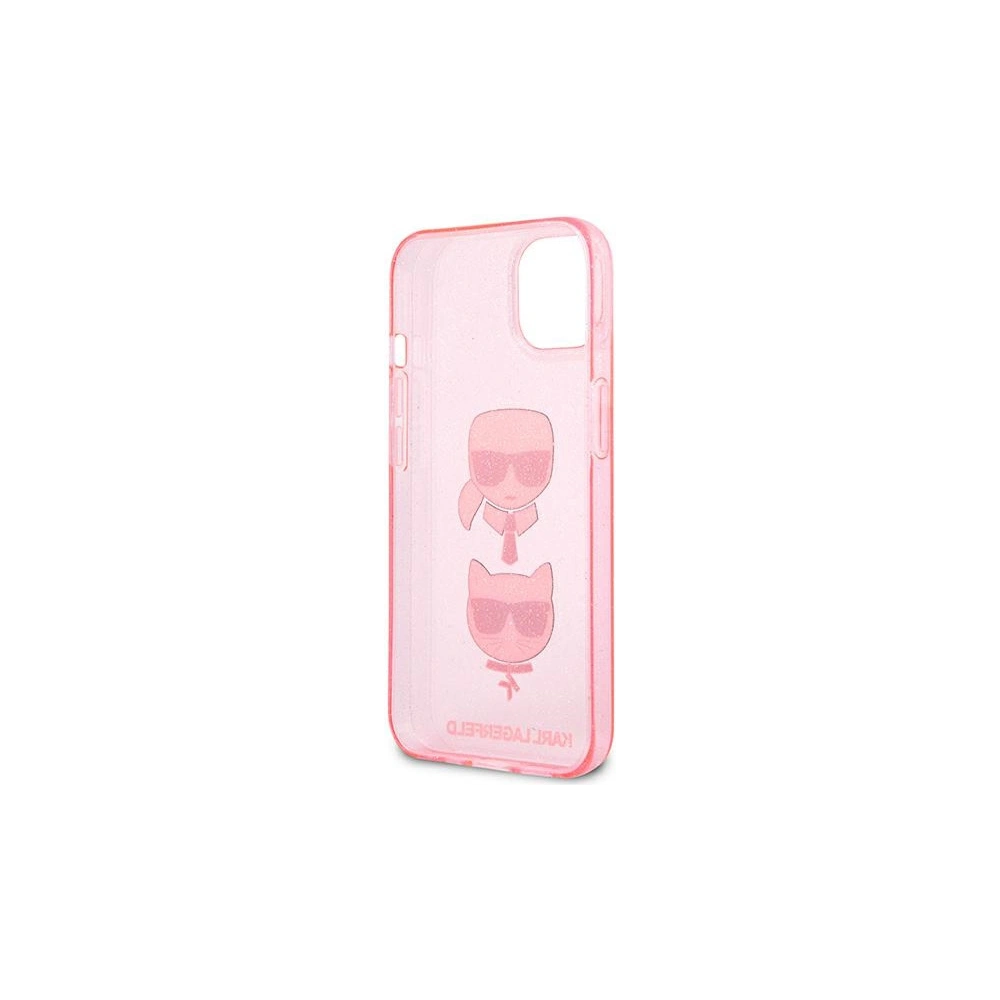 Hurtownia GSM - Case Karl Lagerfeld KLHCP13MKCTUGLP Apple iPhone 13 rosa/pink Hardcase Glitter Karl`s & Choupette - KLD716PNK - {ean13} - Hurt