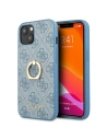Case Guess GUHCP13M4GMRBL Apple iPhone 13 blau/blue Hardcase 4G mit Ringständer