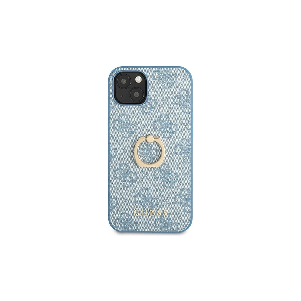 Hurtownia GSM - Case Guess GUHCP13M4GMRBL Apple iPhone 13 blau/blue Hardcase 4G mit Ringständer - GUE1363BLU - {ean13} - Hurt
